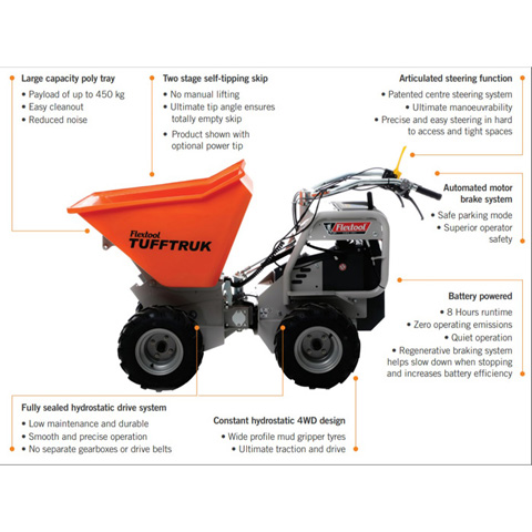 DUMPER - PEDESTRIAN 450KG (BATTERY) - code:202065_01